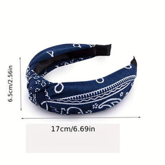 Bohemian Style Yoga Sports Headband Sweat Absorb Sweatband Elastic Headband