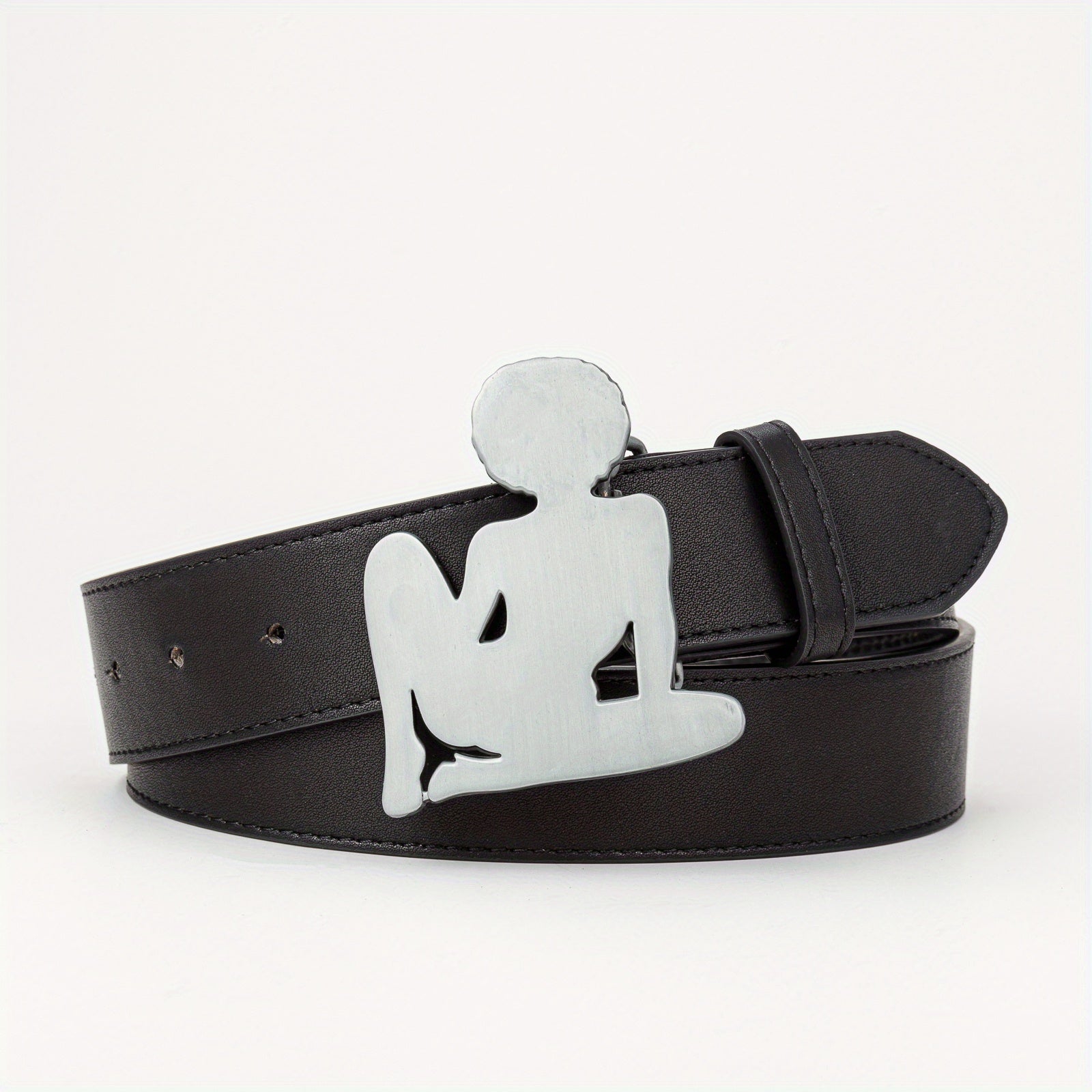 Casual Western Buckle Belt Retro Punk Rock PU Belt