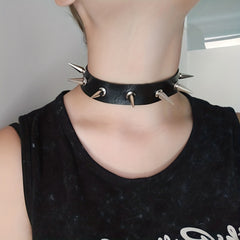 PU Leather Choker Punk Gothic Style Necklace
