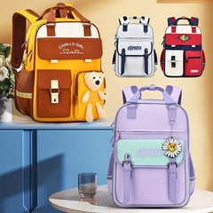 Kid's Large Capacity School Backpack with Multiple Pockets
