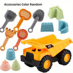 12Pcs Kids Beach Sand Toys Set Digger Toy Beach Molds Sandbox Toys