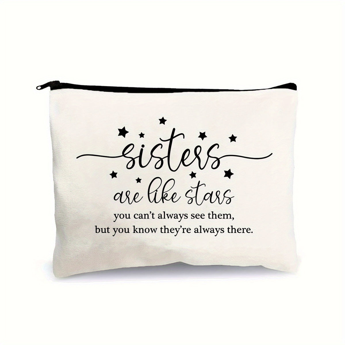 Sisters Are Like Stars Makeup Storage Bag