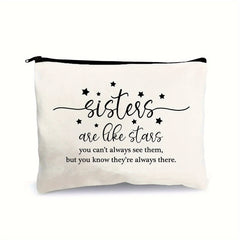 Sisters Are Like Stars Makeup Storage Bag