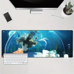 Anime Mouse Pad Oversized Waterproof Keyboard Pad For Girls