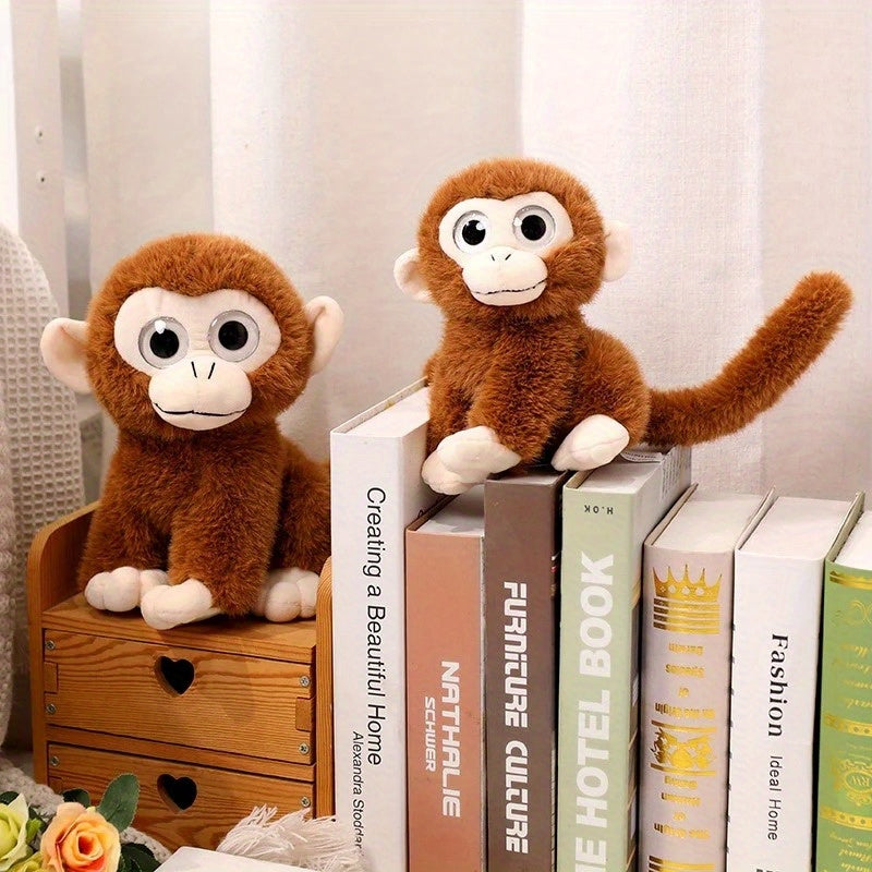 Monkey Plush Toy with Long Tail for Home Decor & Gifts