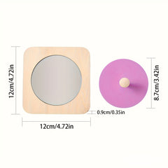 Wooden Geometric Shape Sorting Puzzle Board Purple