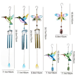 Dragonfly Hummingbird Wind Chimes Outdoor Decoration