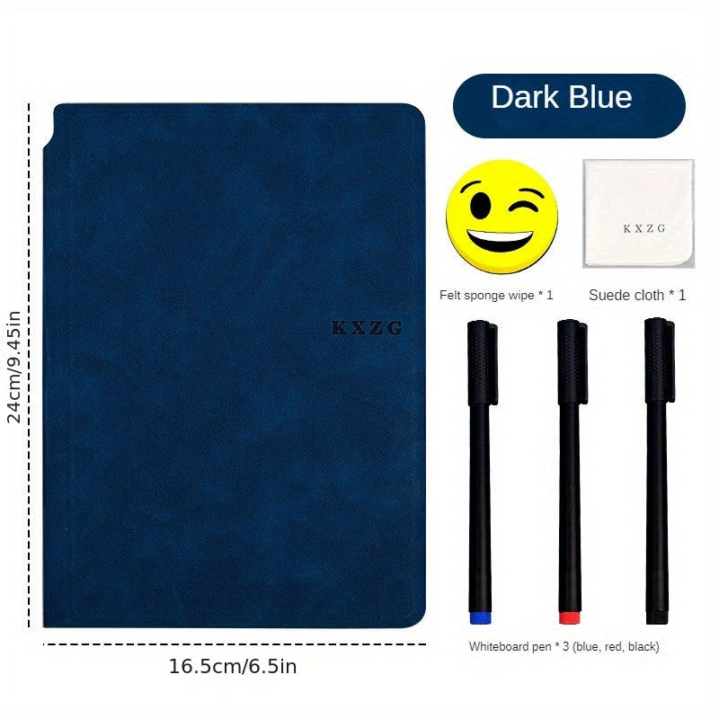A5 Whiteboard Notebook Set with PU Leather Cover