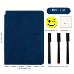 A5 Whiteboard Notebook Set with PU Leather Cover