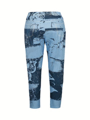  Butterfly Print High Rise Leggings