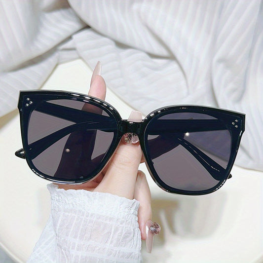 Cat Eye Square Sunglasses Rivet UV400 Sun Shades For Driving