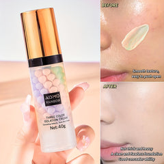 3 Colors Barrier Cream Liquid Foundation Moisturizing Waterproof