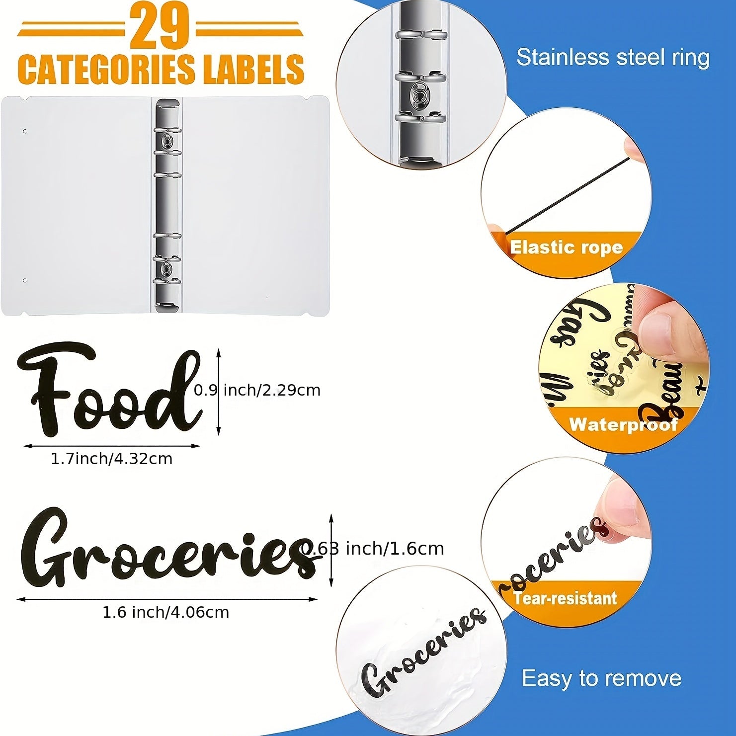 A6 Budget Binder Envelopes Set