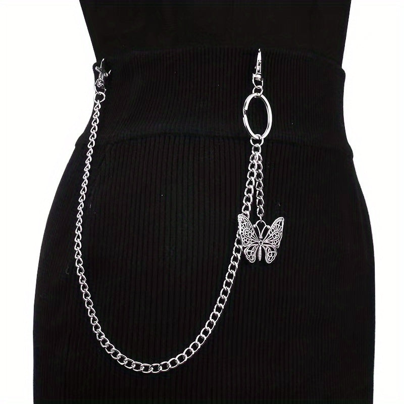 Butterfly Pants Chain Waist Chain Hollowed Out Butterfly Clothe Accessory Chain