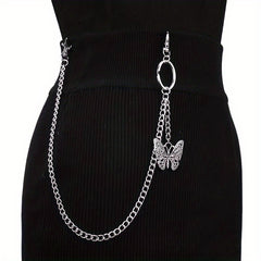Butterfly Pants Chain Waist Chain Hollowed Out Butterfly Clothe Accessory Chain