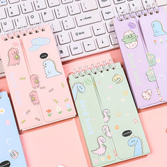 80sheets Double sided Writable Coil Notebook Cartoon Pocket Book