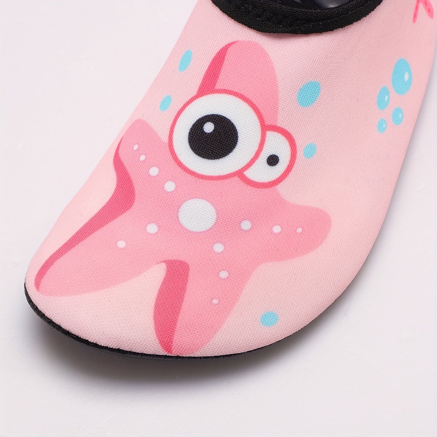 Girls' Cartoon Starfish Water Shoes, Quick Dry Non Slip Soft Socks
