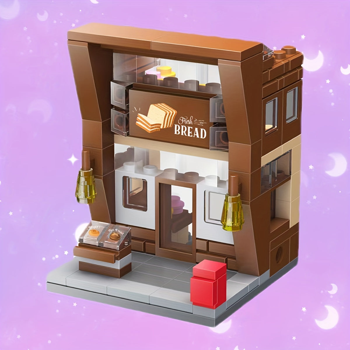 Mini Bricks Bread Shop Building Blocks Set