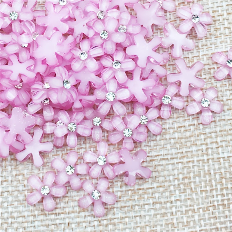 20pcs Resin Flower Phone Case Nail Art Ornament Accessories