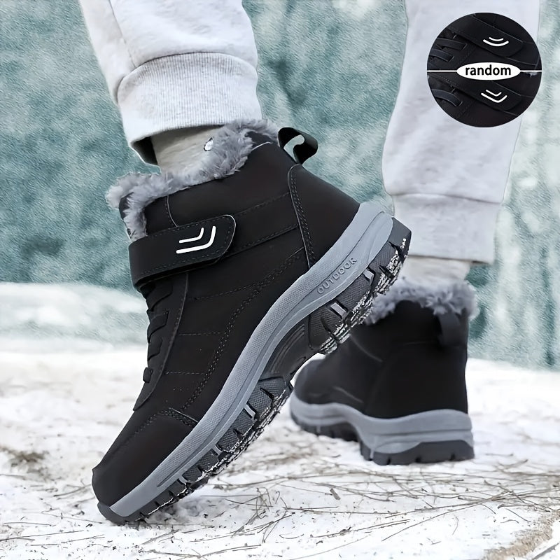 Thermal Hiking Boots Non Slip with Hook & Loop Fastener Waterproof