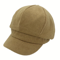 Solid Casual Beret Women Beanie Painter Cap British Style Warm Hat