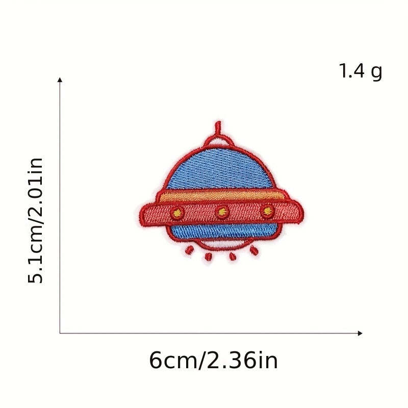 12pcs Iron On Patches Sew On Embroidered Applique DIY Crafts For Clothing Jacket