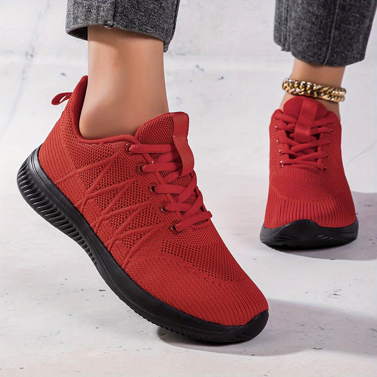 Mesh Breathable Flying Woven Shoes Running Lightweight Sneakers