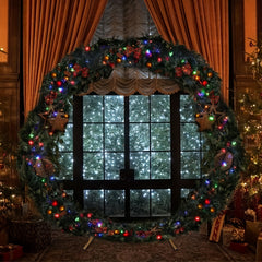 Round Arch Backdrop Stand Golden Circle Balloon Arch Frame Stand