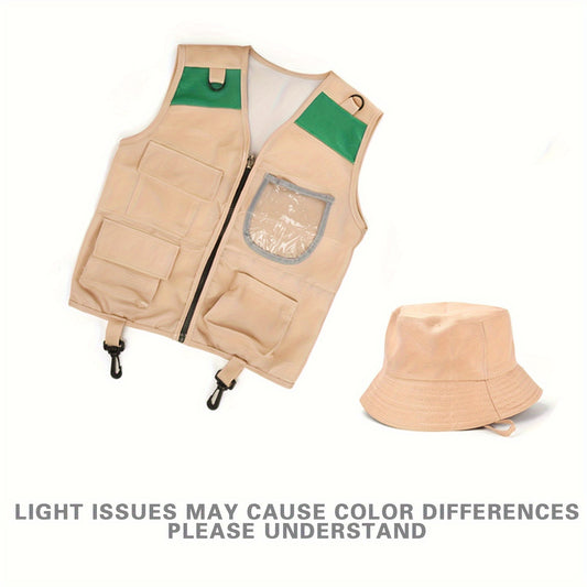 Kids Outdoor Adventure Vest Cosplay Set
