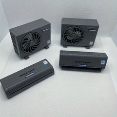 2pcs Dollhouse Air Conditioner Models Mini Ornaments for Scene Decoration