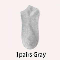 10 Pairs Men's Women's Low Cut Socks Breathable Comfortable for Spring