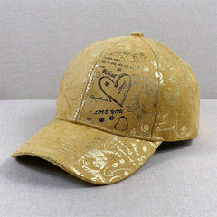 Hot Stamp Graffiti Baseball Cap Solid Sun Hat Hip Hop Dad Hats For Women