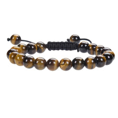 Natural Healing Power Gemstone Beads Adjustable Bracelet