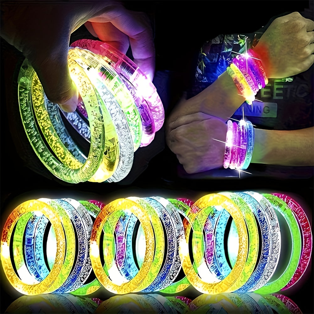 Multicolor Glow Bracelets LED Stick Bracelets for Christmas