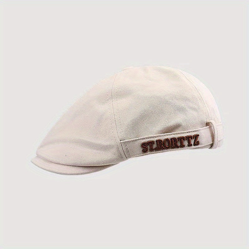 Adjustable Summer Casual Mens Peaked Cap Retro Letter Embroidery