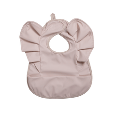 Baby Girl Bib Solid Angel Wings Waterproof Soft Apron For 1-2 Year Old