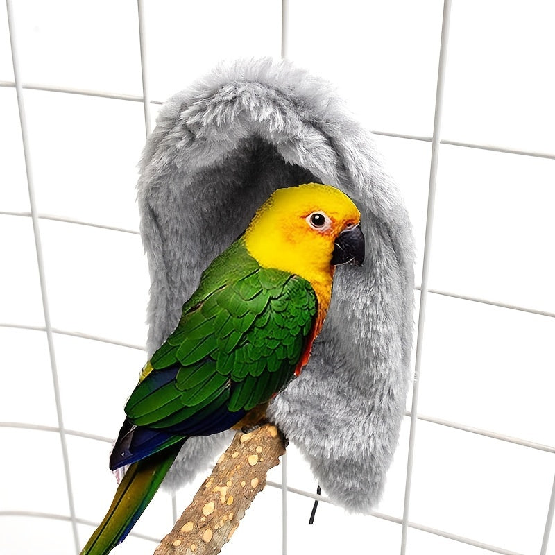 Cozy Parrot Cage Snuggle Hut Warm Soft Bird Nest House Blanket