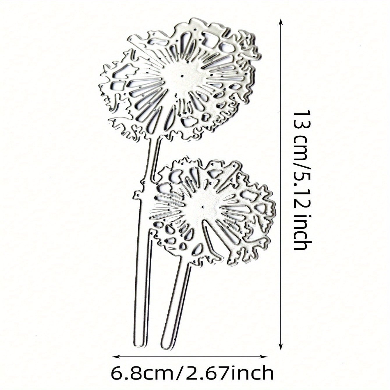 Dandelion Pattern Die Cuts Metal for Scrapbook DIY Craft Paper Card