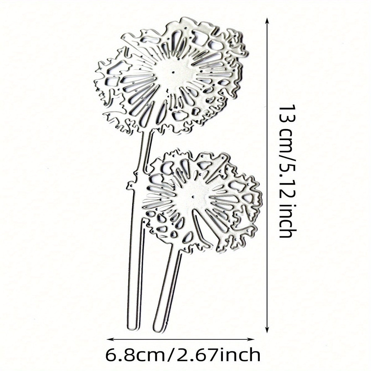 Dandelion Pattern Die Cuts Metal for Scrapbook DIY Craft Paper Card