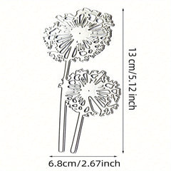 Dandelion Pattern Die Cuts Metal for Scrapbook DIY Craft Paper Card