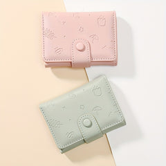 Cartoon Three Fold Short Wallet Card Holder Money Clip