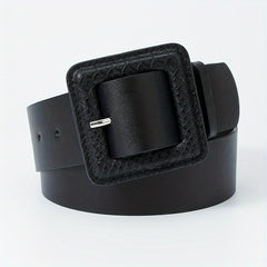 Snake Skin Pattern Buckle Belt Stylish Jeans Pants Dress Belts