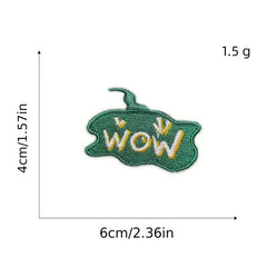 12pcs Iron On Patches Sew On Embroidered Applique DIY Crafts For Clothing Jacket