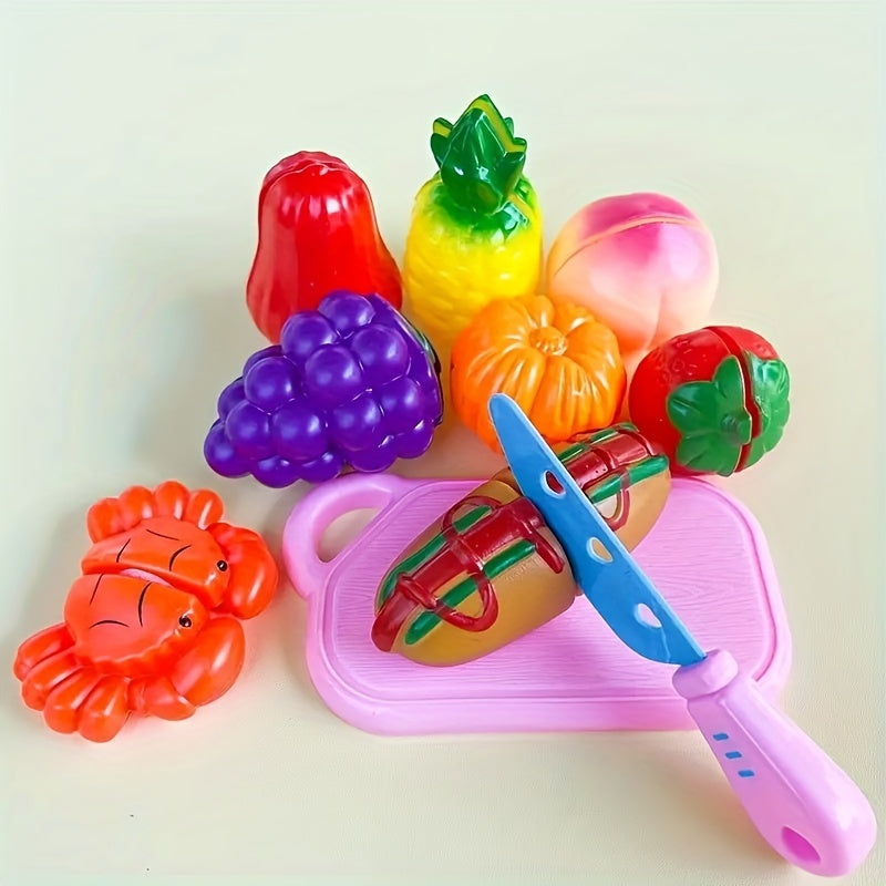 Fruit & Vegetable Chopping Toy Set for Kids
