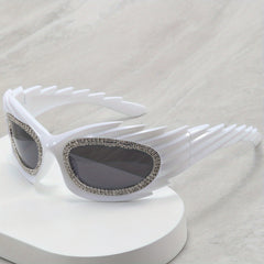 Men's Hedgehog Diamond Inlaid Sunglasses UV400 Sunshade Y2K Sunglasses