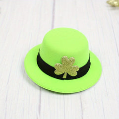 St Patrick's Green Hat Clips Headpiece Hair Accessories