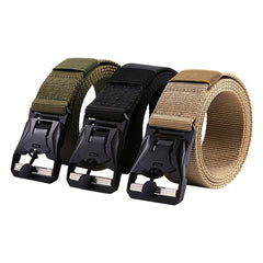 Outdoor Tactical Nylon Magnetic Buckle Belt For Men