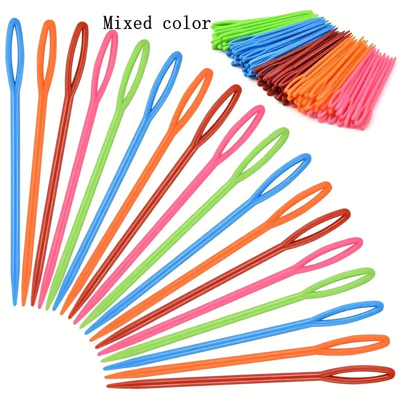 Plastic Knitting Needles Set for Sweaters - Pack of 50
