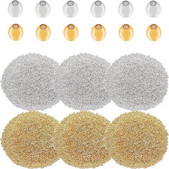 300pcs 2mm Metal Spacer Beads for DIY Bracelet Making