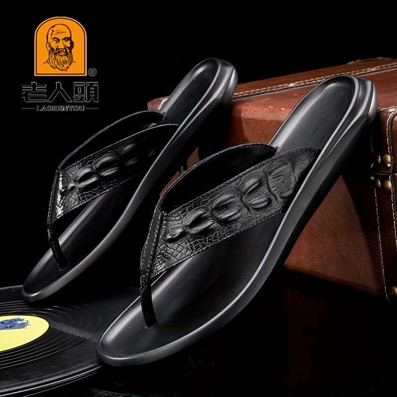 Leather Arch Support Flip Flops for Men & Women